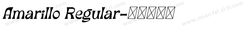 Amarillo Regular字体转换